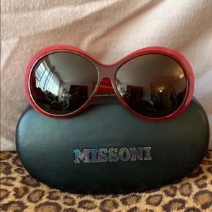 Red Missoni sunglasses